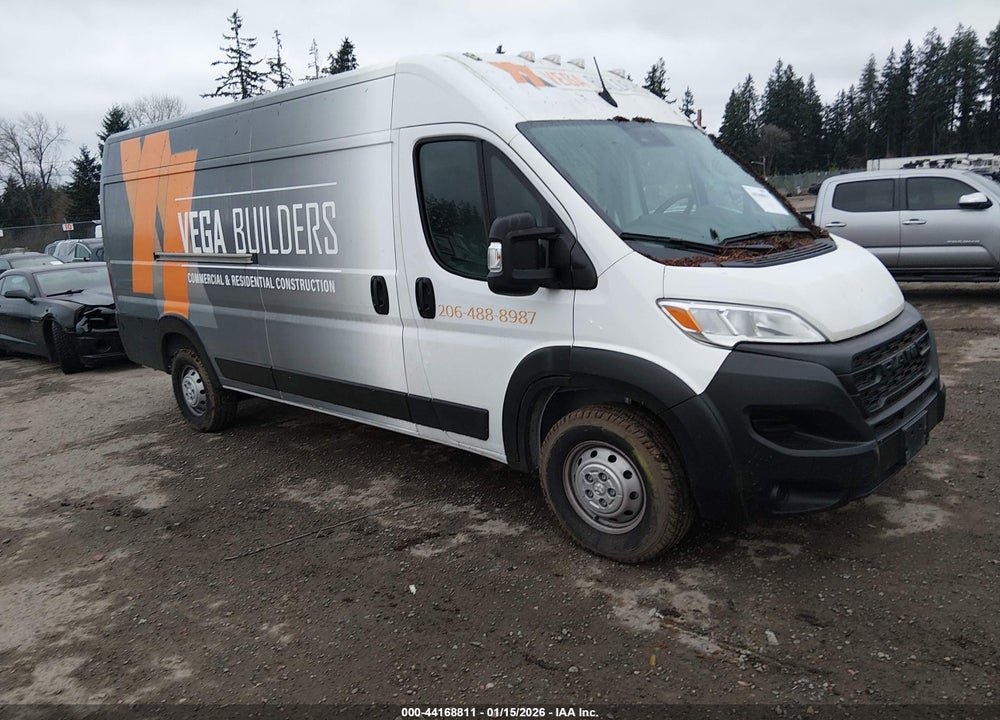 2023 RAM PROMASTER 3500 CARGO VAN HIGH ROOF 159 WB EXT VIN: 3C6MRVJGXPE545275