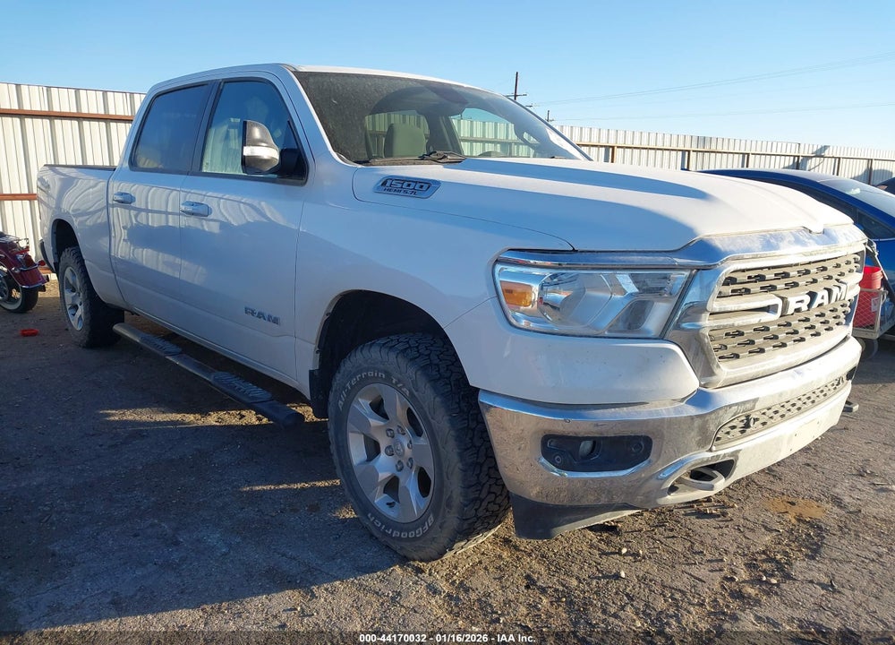 2022 RAM 1500 LONE STAR  4X4 6'4 BOX VIN: 1C6SRFMT4NN160714