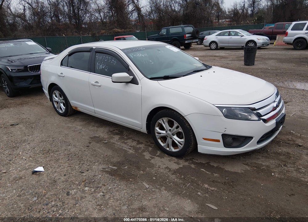 2012 FORD FUSION SE VIN: 3FAHP0HA1CR161141