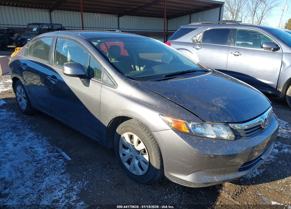 2012 HONDA CIVIC LX VIN: 19XFB2F58CE085023