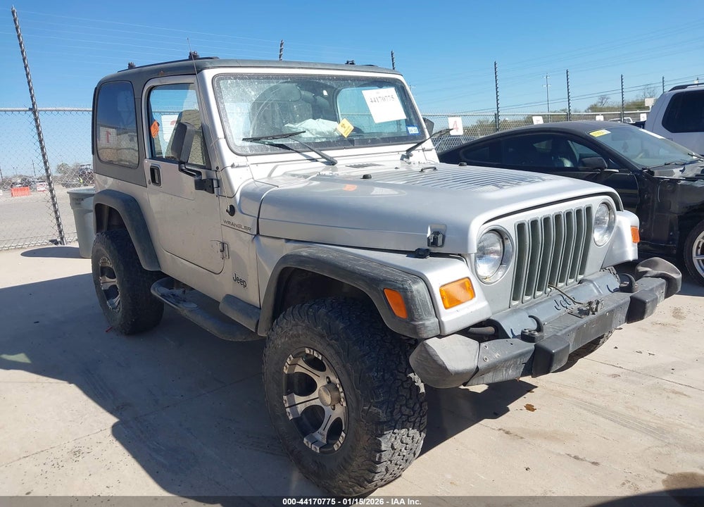 2002 JEEP WRANGLER X VIN: 1J4FA39S92P751308