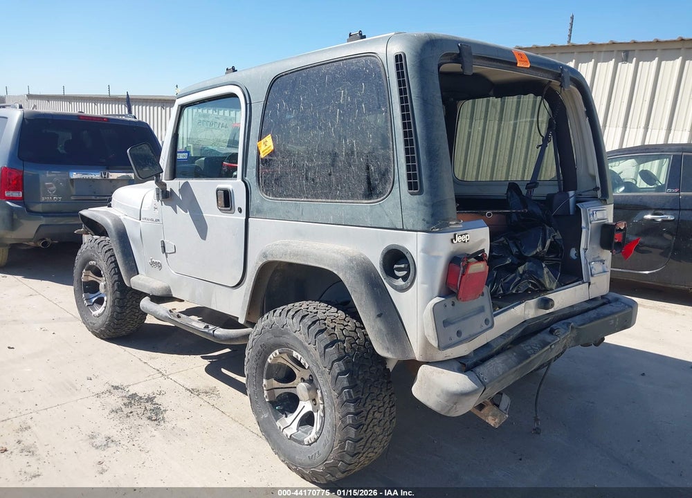 2002 JEEP WRANGLER X VIN: 1J4FA39S92P751308