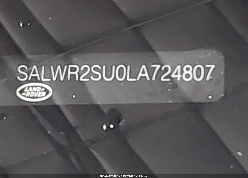 2020 LAND ROVER RANGE ROVER SPORT HSE MHEV VIN: SALWR2SU0LA724807