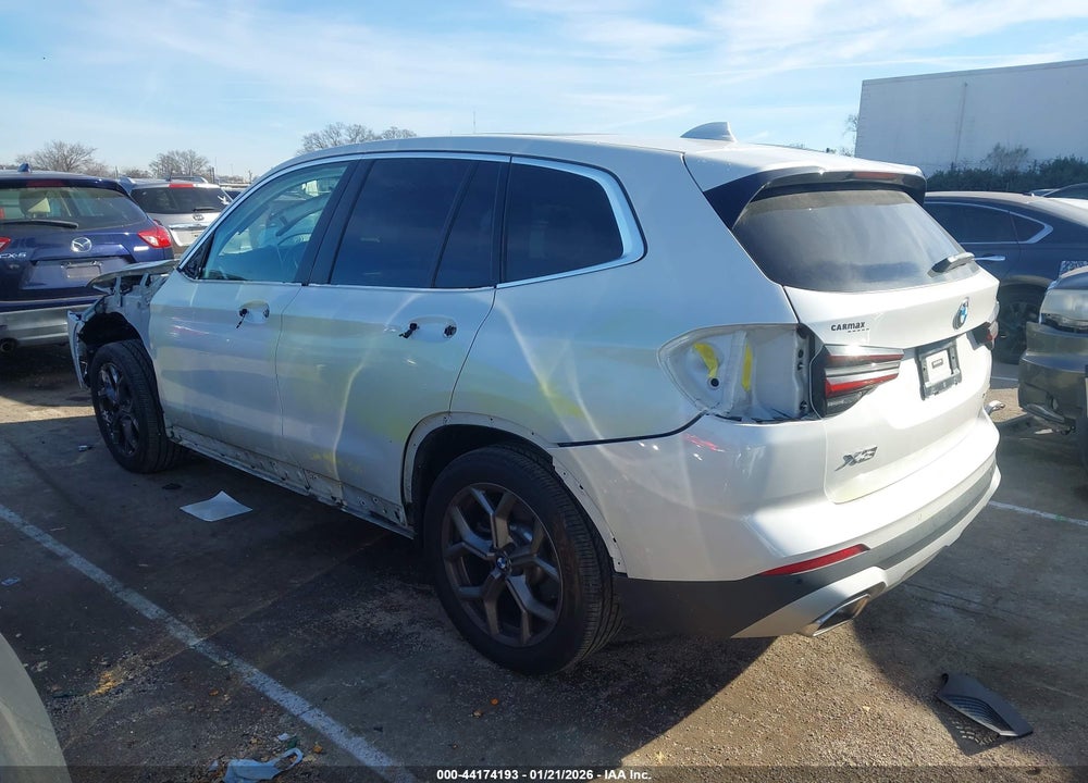 2022 BMW X3 SDRIVE30I VIN: 5UX43DP02N9N07909