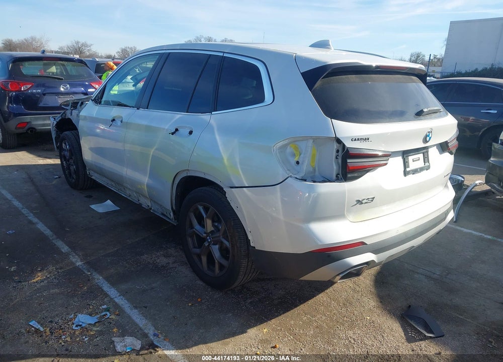 2022 BMW X3 SDRIVE30I VIN: 5UX43DP02N9N07909
