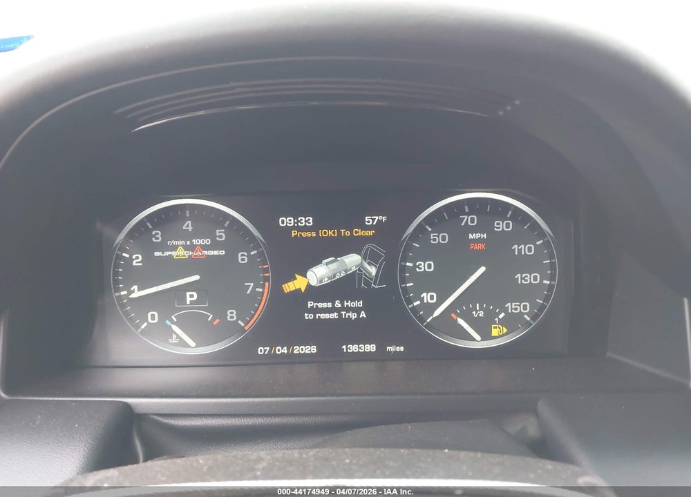 2012 LAND ROVER RANGE ROVER SUPERCHARGED VIN: SALMF1E44CA380050
