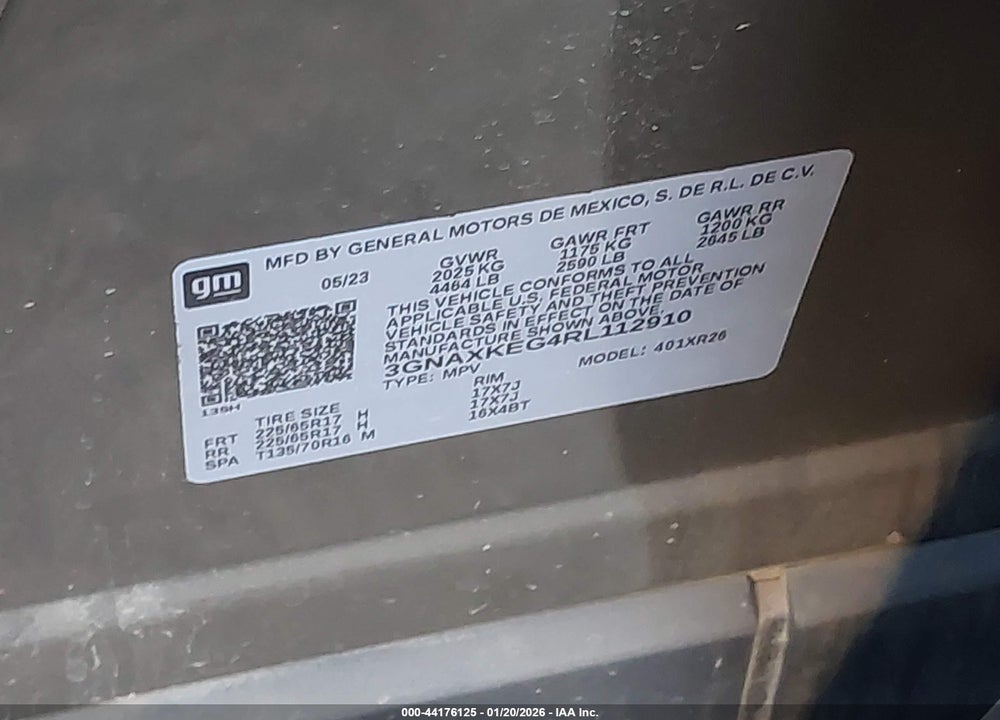 2024 CHEVROLET EQUINOX FWD LT VIN: 3GNAXKEG4RL112910