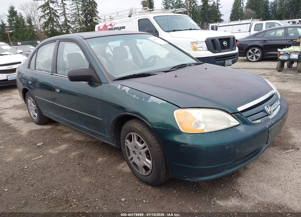 2001 HONDA CIVIC LX VIN: JHMES16591S001211