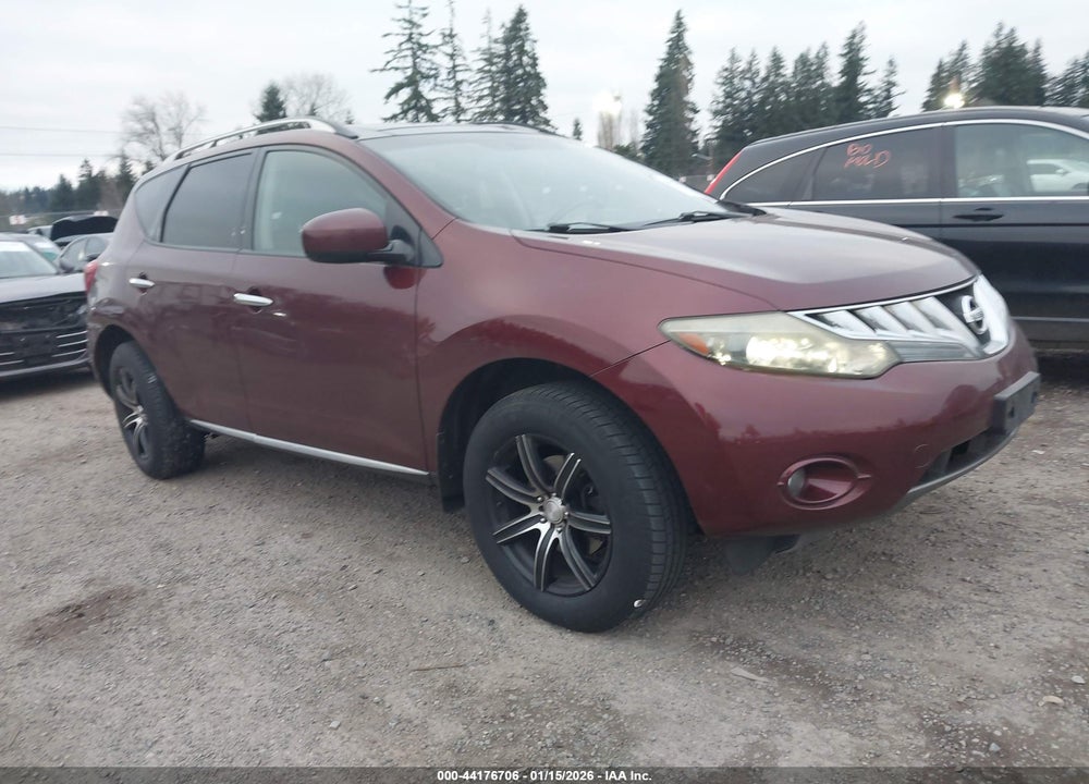 2009 NISSAN MURANO LE VIN: JN8AZ18W19W145345