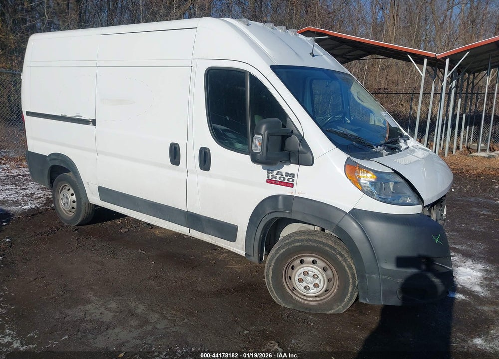 2019 RAM PROMASTER 1500 HIGH ROOF 136 WB VIN: 3C6TRVBG9KE515784