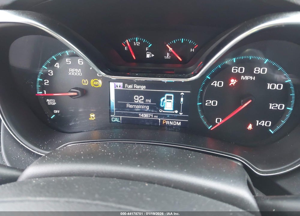 2017 CHEVROLET IMPALA 1LT VIN: 2G1105SAXH9167757