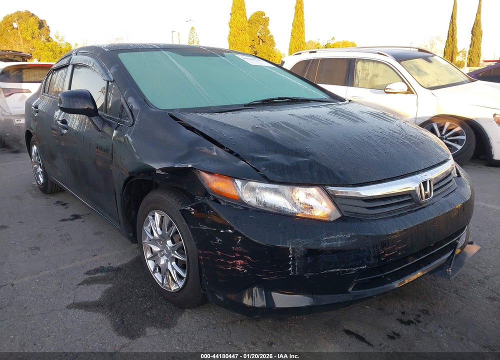 2012 HONDA CIVIC LX VIN: 2HGFB2F52CH323793