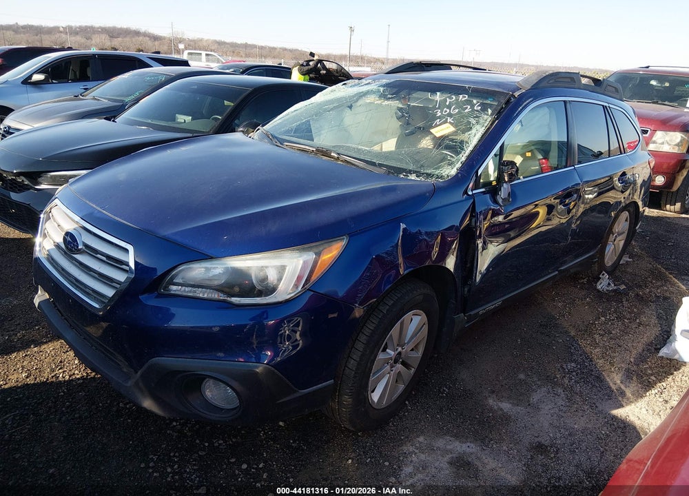 2017 SUBARU OUTBACK 2.5I PREMIUM VIN: 4S4BSAHC3H3372395