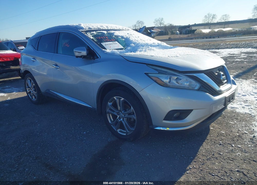 2017 NISSAN MURANO PLATINUM VIN: 5N1AZ2MH2HN127753