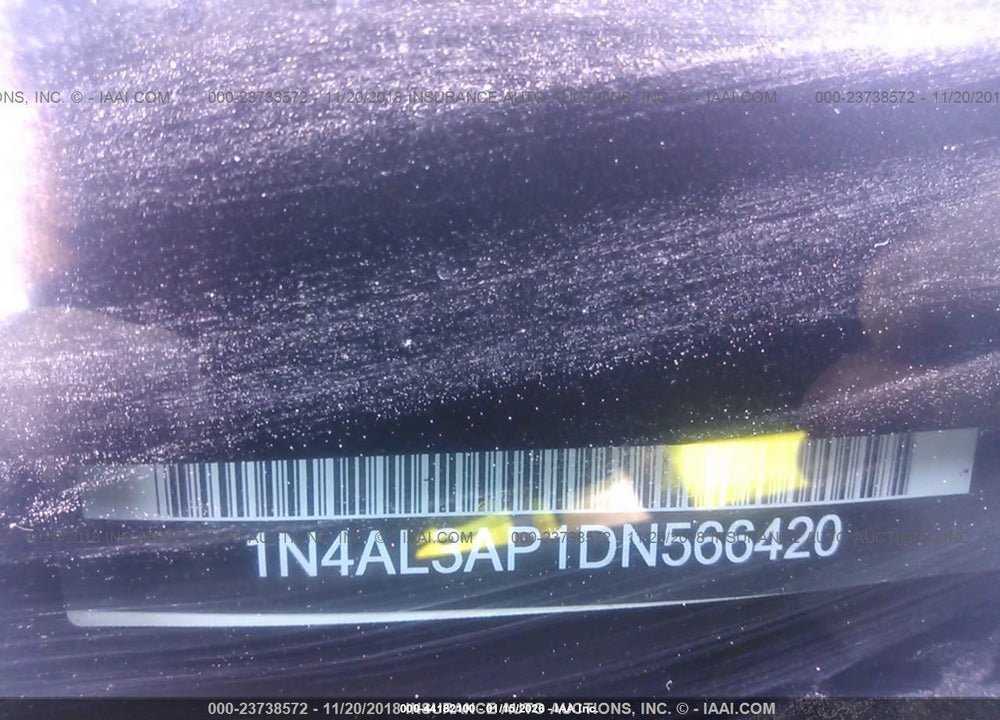 2013 NISSAN ALTIMA VIN: 1N4AL3AP1DN566420