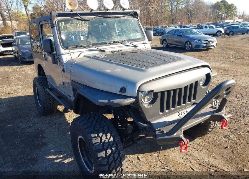 2000 JEEP WRANGLER SPORT VIN: 1J4FA49S1YP744786