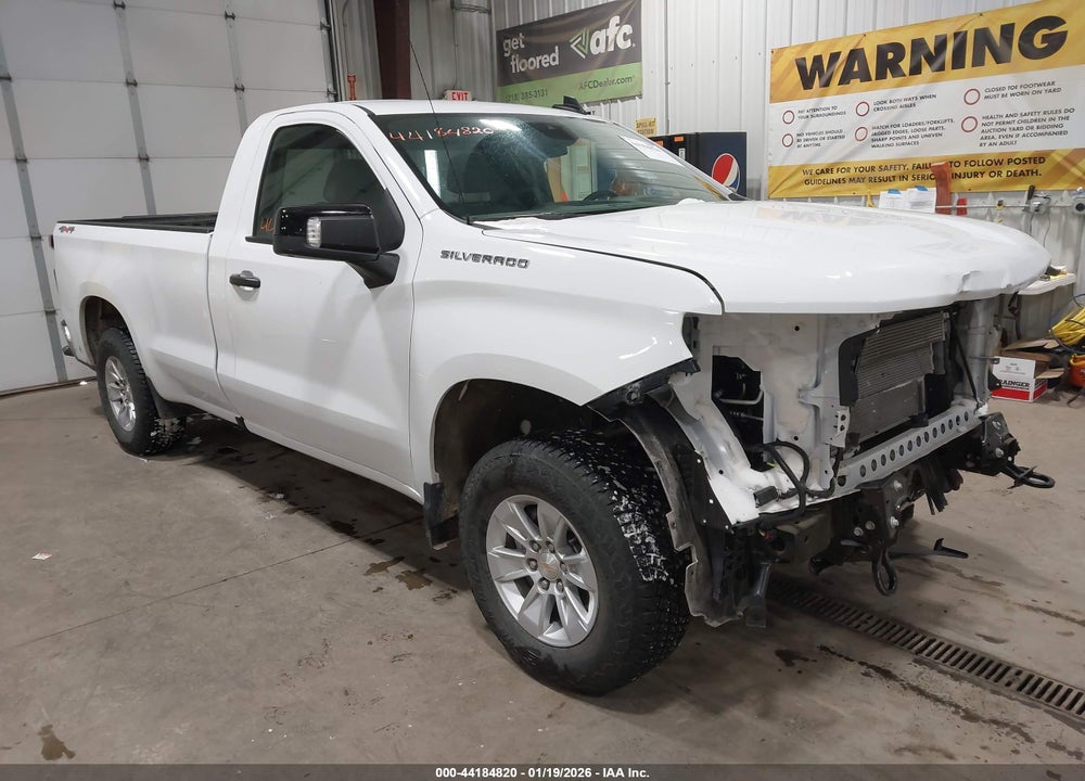 2024 CHEVROLET SILVERADO 1500 4WD  LONG BED WT VIN: 3GCNDAEDXRG318129