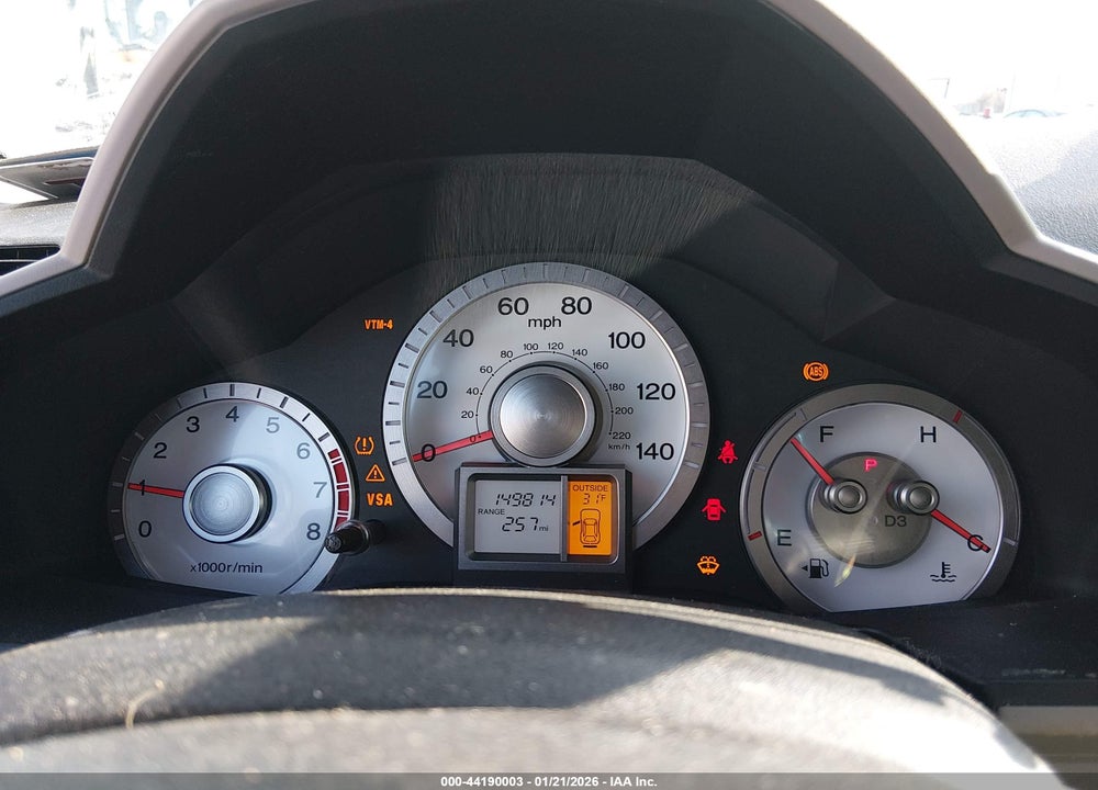2009 HONDA PILOT EX-L VIN: 5FNYF48569B044866