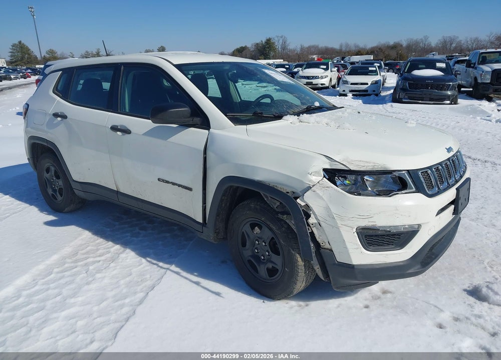 2018 JEEP COMPASS SPORT FWD VIN: 3C4NJCAB9JT136880