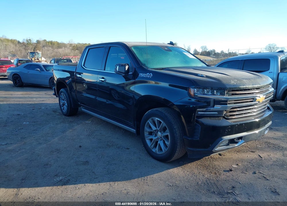 2021 CHEVROLET SILVERADO 1500 4WD  SHORT BED HIGH COUNTRY VIN: 3GCUYHEL7MG411571