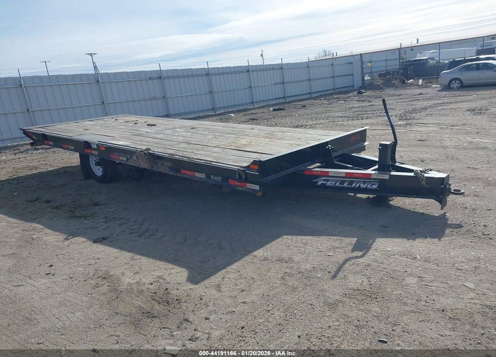 2021 FELLING TRAILERS FLATBED TRAILER VIN: 5FTCF2827M1000418