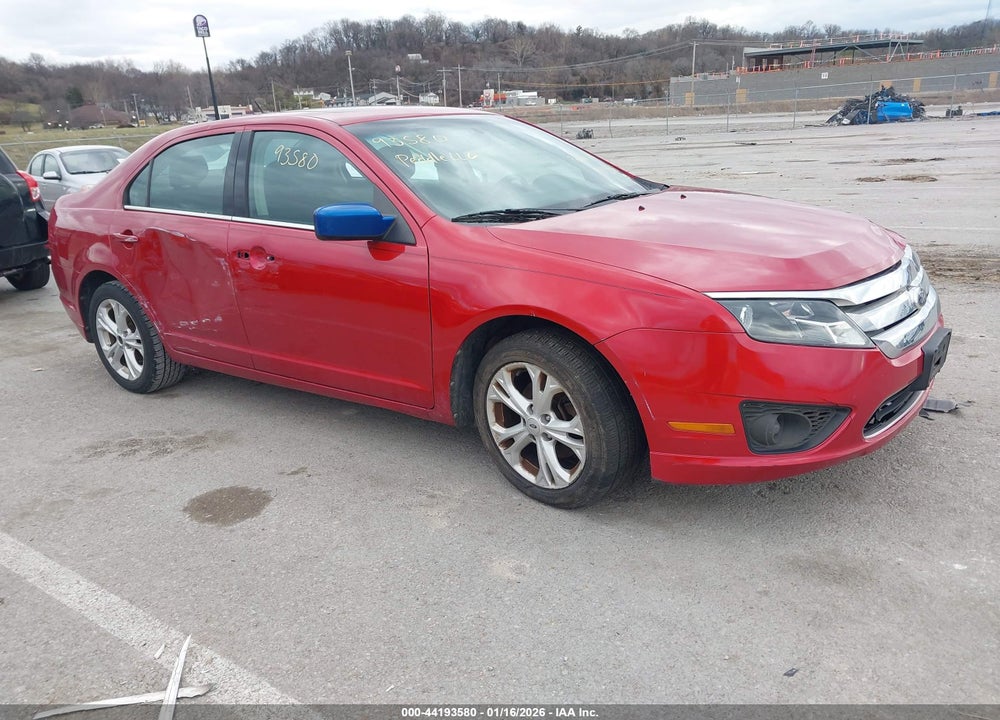 2012 FORD FUSION SE VIN: 3FAHP0HG0CR211886