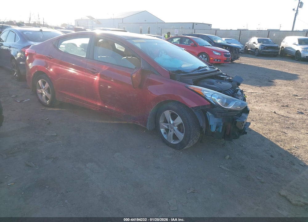 2013 HYUNDAI ELANTRA GLS VIN: 5NPDH4AE0DH305776