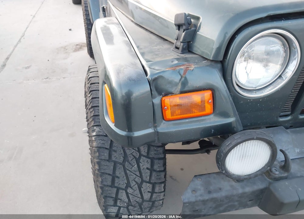 2002 JEEP WRANGLER SAHARA VIN: 1J4FA59S02P776657