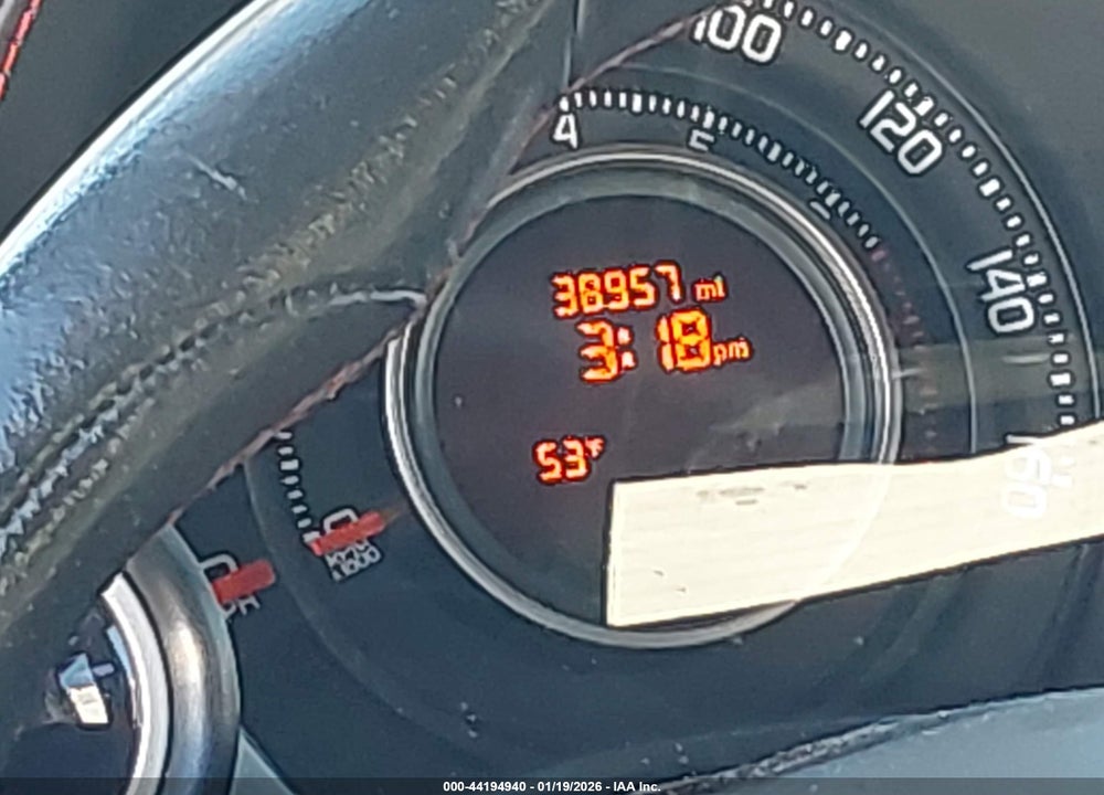2013 FIAT 500C ABARTH VIN: 3C3CFFJH7DT739785