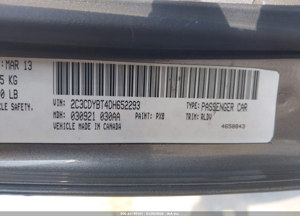 2012 DODGE CHALLENGER SXT VIN: 2C3CDYAG2CH262392
