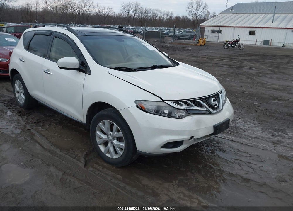 2013 NISSAN MURANO SL VIN: JN8AZ1MW0DW309084