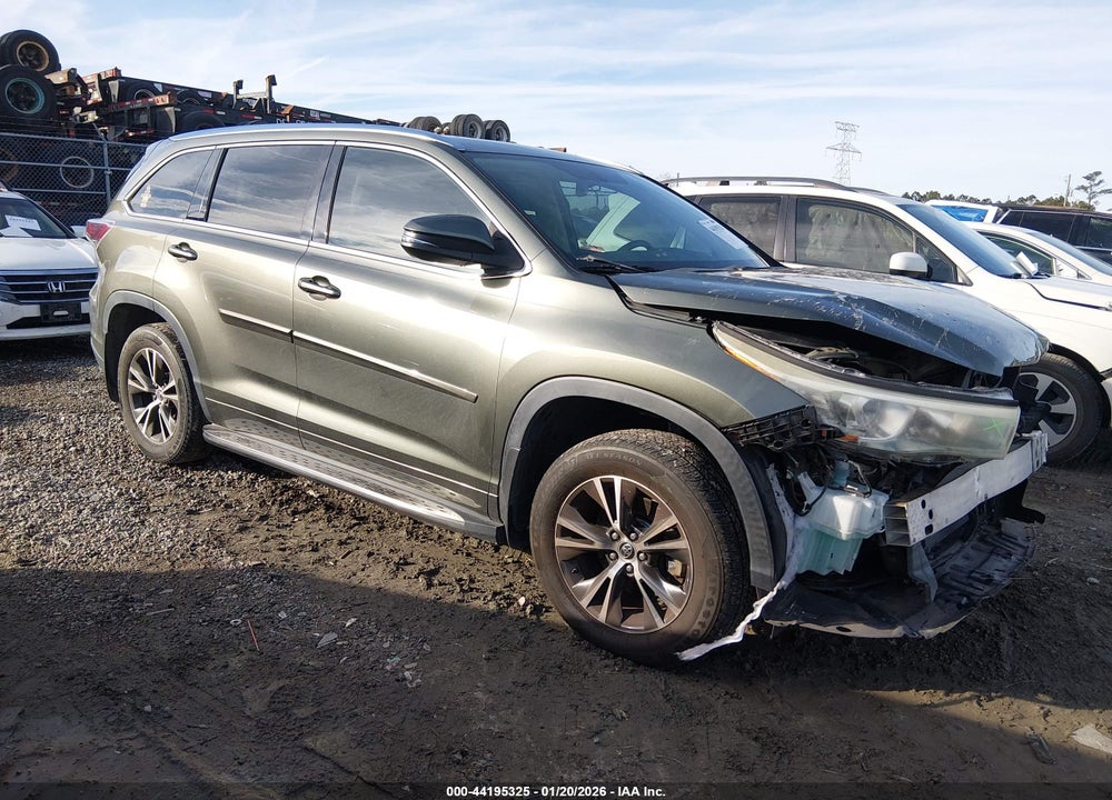 2016 TOYOTA HIGHLANDER XLE V6 VIN: 5TDKKRFH9GS173558