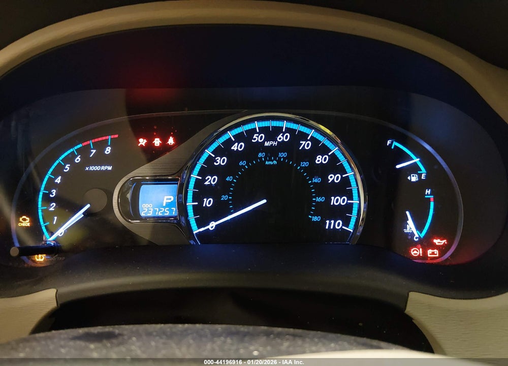 2012 TOYOTA SIENNA XLE V6 8 PASSENGER VIN: 5TDYK3DCXCS259163