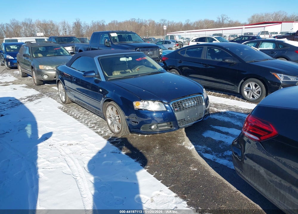 2009 AUDI A4 2.0T CABRIOLET QUATTRO VIN: WAUDF48H29K007211