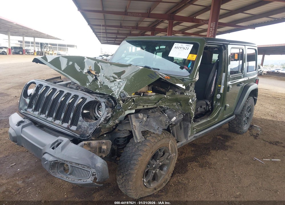 2021 JEEP WRANGLER UNLIMITED WILLYS 4X4 VIN: 1C4HJXDG2MW855785