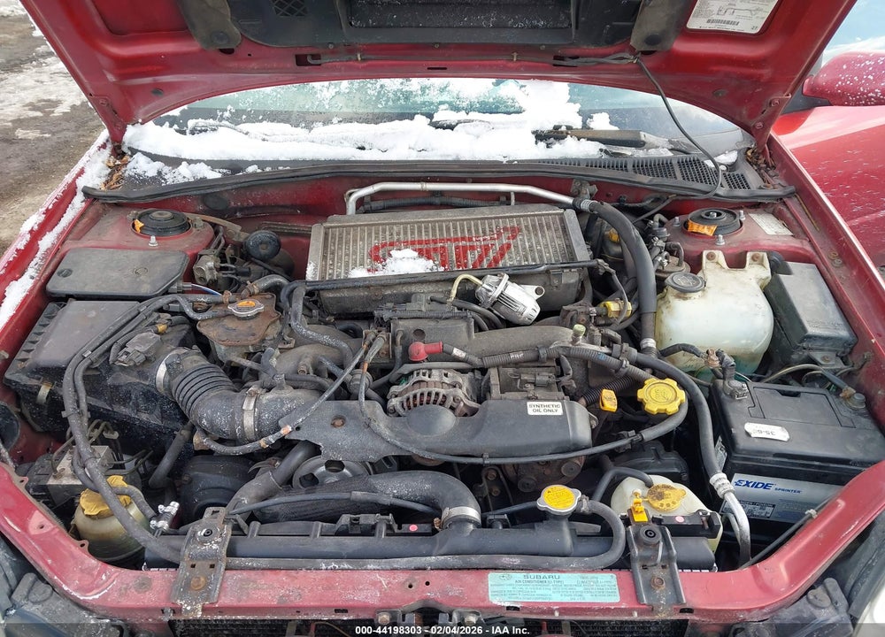 2002 SUBARU IMPREZA WRX VIN: JF1GD296X2H518035