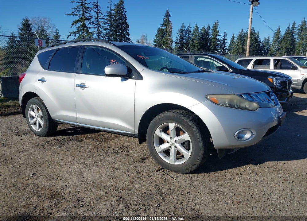 2009 NISSAN MURANO S VIN: JN8AZ18W19W115567