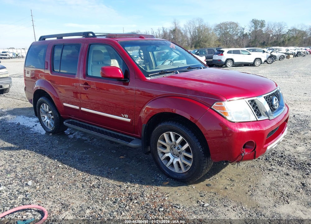 2008 NISSAN PATHFINDER LE V8 VIN: 5N1BR18A98C601950