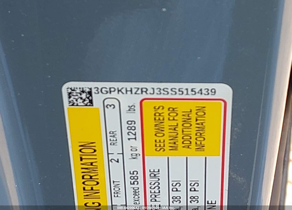 2025 HONDA PROLOGUE ELITE VIN: 3GPKHZRJ3SS515439