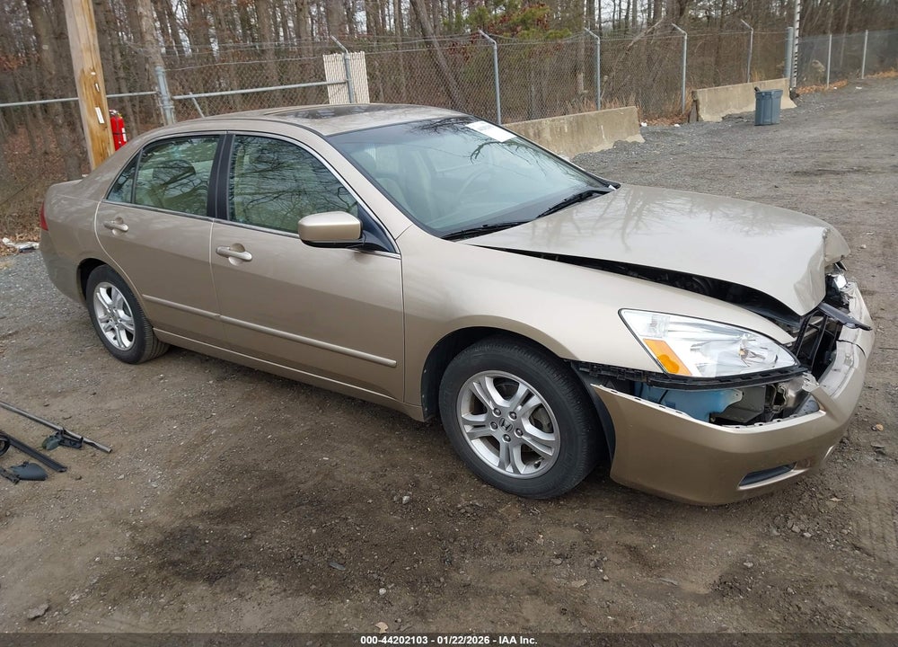 2007 HONDA ACCORD 2.4 EX VIN: 1HGCM56827A028786