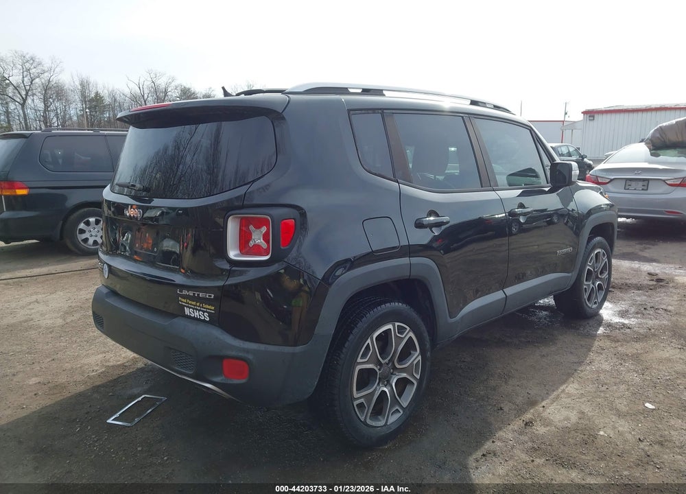 2016 JEEP RENEGADE LIMITED VIN: ZACCJBDT7GPD39496