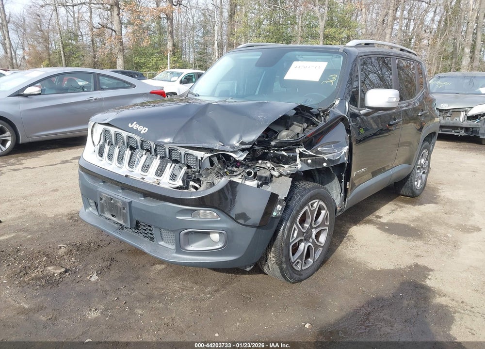 2016 JEEP RENEGADE LIMITED VIN: ZACCJBDT7GPD39496