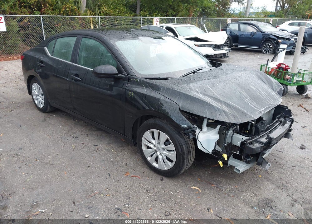 2025 NISSAN SENTRA S VIN: 3N1AB8BV8SY260339