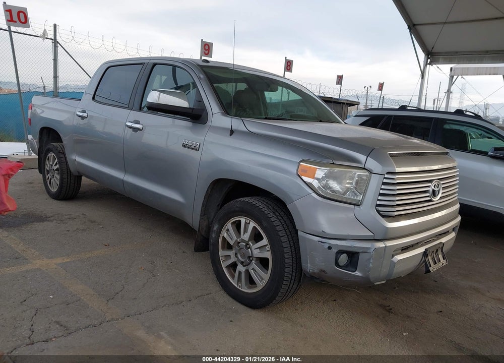 2014 TOYOTA TUNDRA PLATINUM 5.7L V8 VIN: 5TFGY5F10EX155456