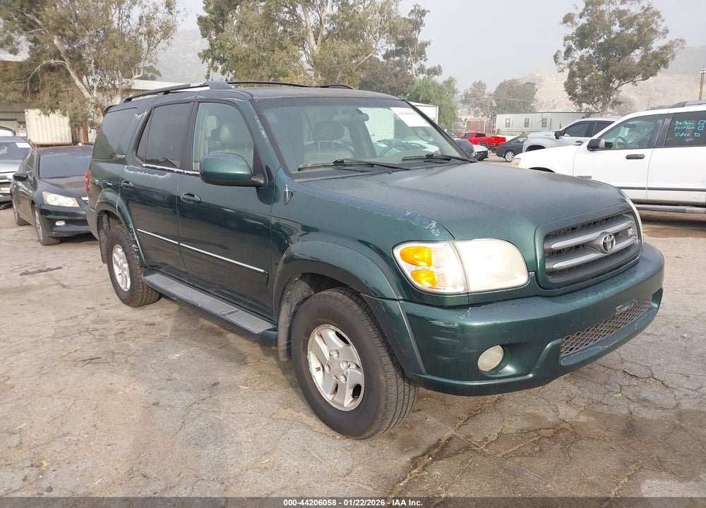 2002 TOYOTA SEQUOIA LIMITED V8 VIN: 5TDBT48A92S117676