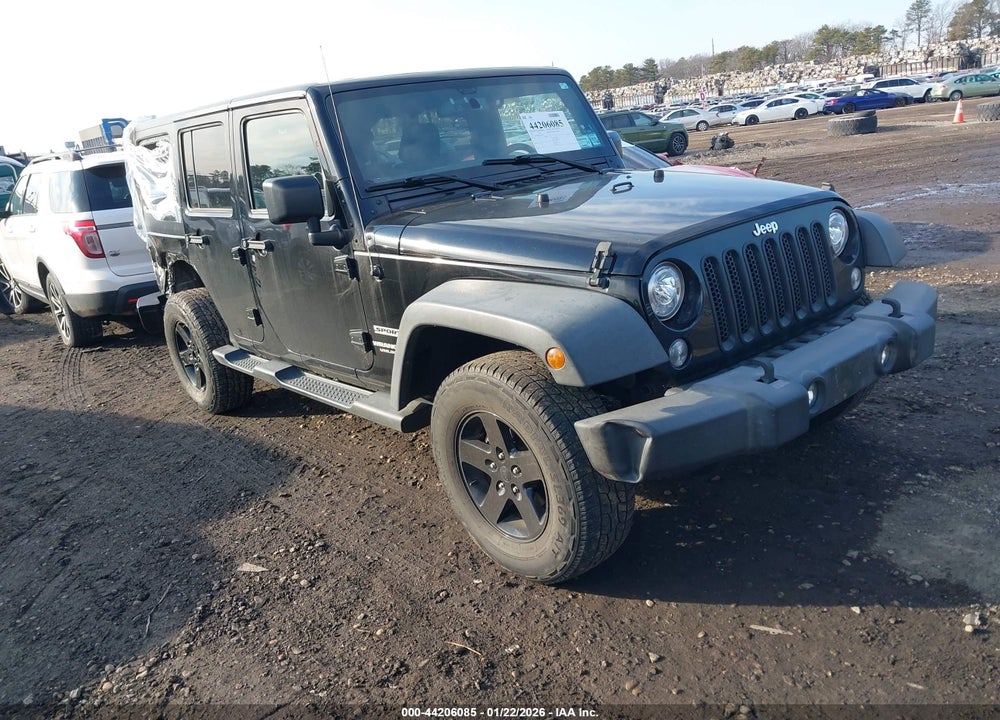 2017 JEEP WRANGLER UNLIMITED SPORT 4X4 VIN: 1C4BJWDG7HL577716