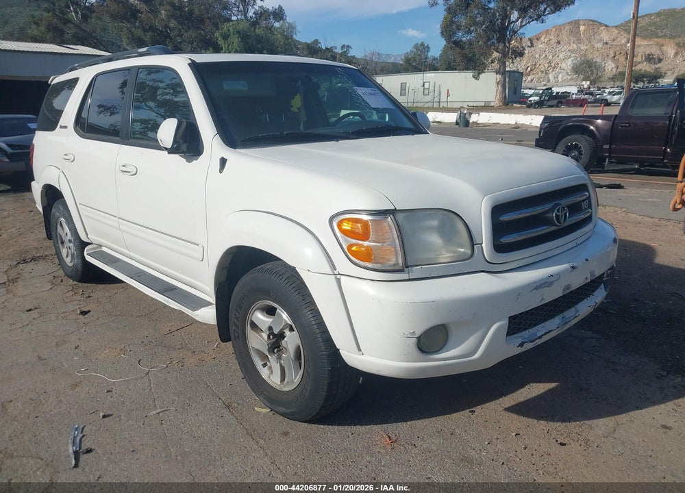 2002 TOYOTA SEQUOIA LIMITED V8 VIN: 5TDZT38A02S123021