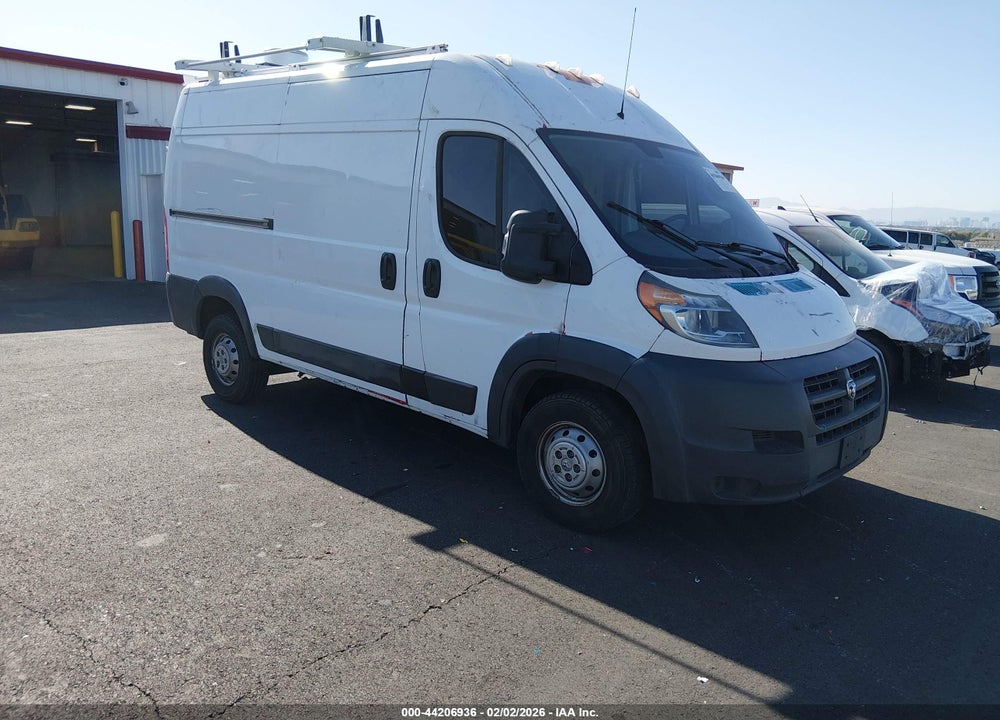 2018 RAM PROMASTER 1500 HIGH ROOF 136 WB VIN: 3C6TRVBG6JE127345