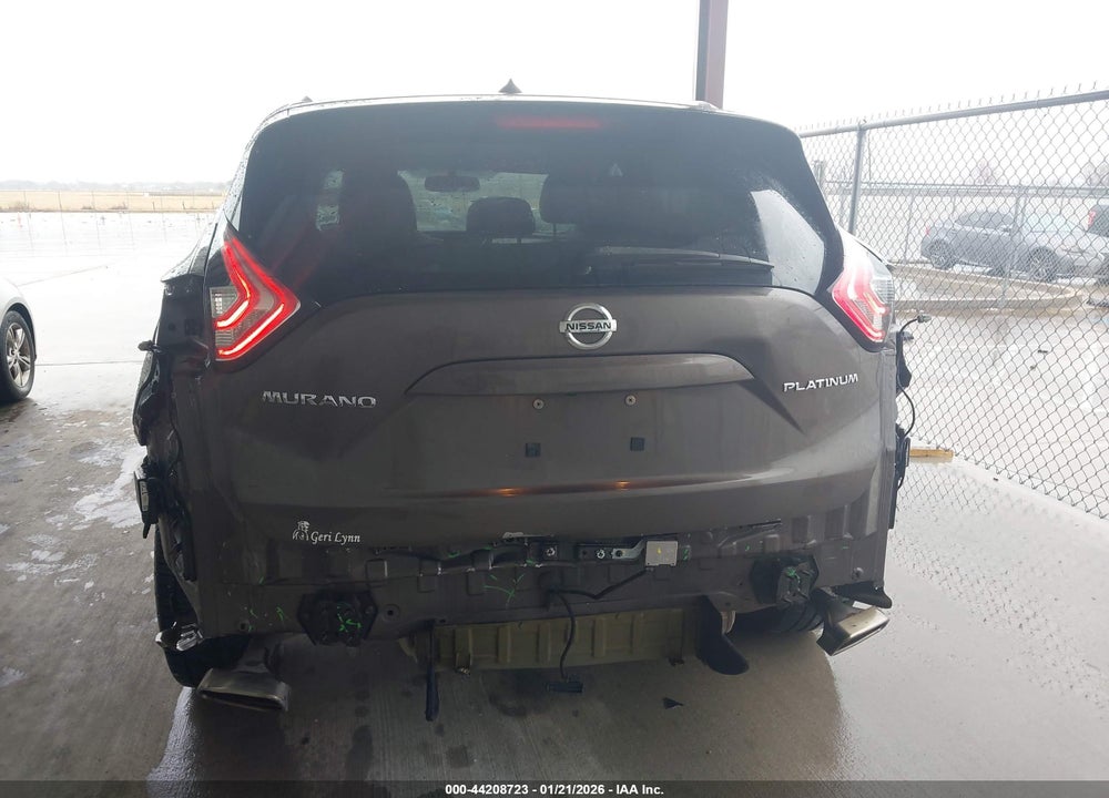 2015 NISSAN MURANO PLATINUM VIN: 5N1AZ2MG6FN204032