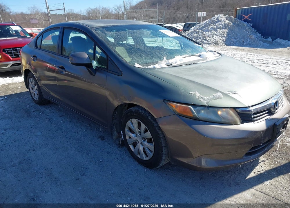 2012 HONDA CIVIC LX VIN: 2HGFB2F58CH535453